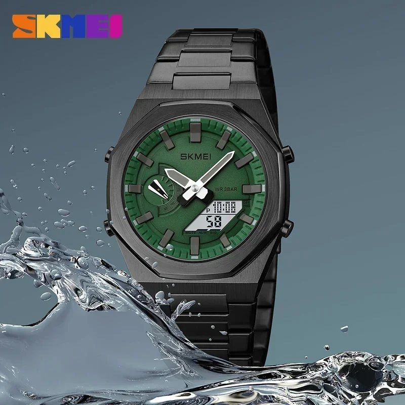 Reloj SKMEI de cuarzo informal a la moda para negocios, reloj de pulsera resistente al agua con fecha ligera 1816, reloj Masculino, relojes deportivos para hombre