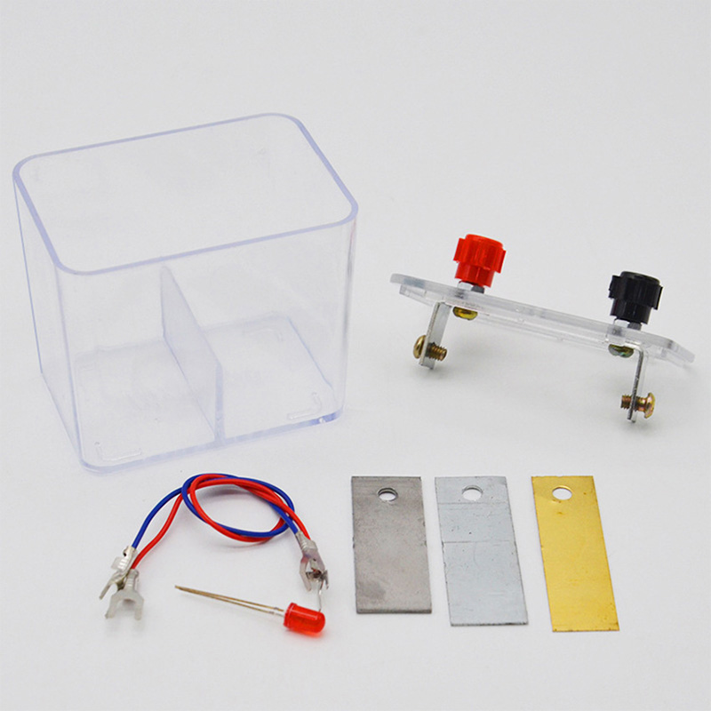 เครื่องทดสอบแบตเตอรี่หลักการทดลองทางเคมีสาธิตการสอน DIY หลักการของเครื่องมือการสอนกล่องเซลล์กัลวานิก
