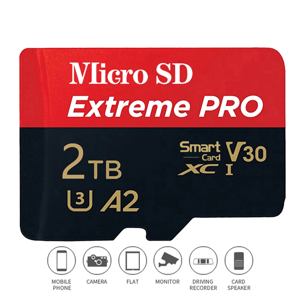 Mini Micro Tarjeta SD Cards 1TB 2TB TF Flash Card SD Memory Card Высокоскоростная Cartao De Memoria 128GB для камеры, телефона, ПК 2025 Новый