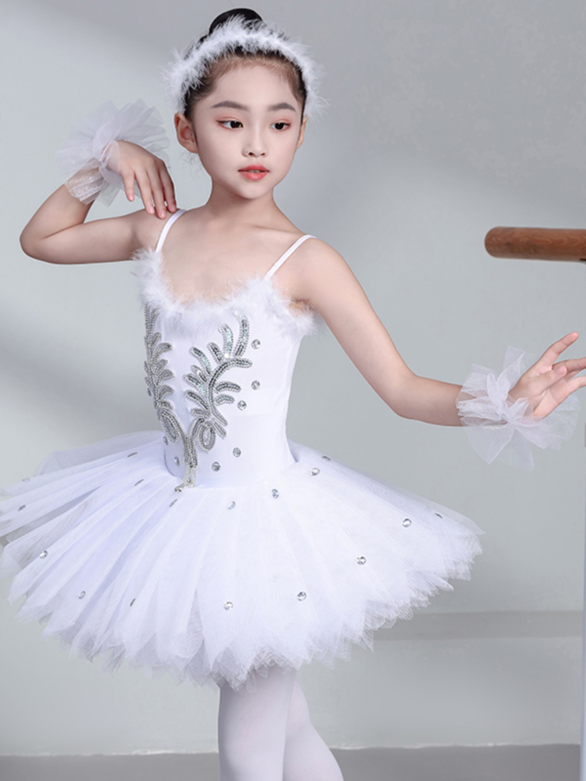 กระโปรงบัลเล่ต์สีขาว Professional บัลเล่ต์ Tutu แพนเค้ก Tutu เด็ก Swan Dance เครื่องแต่งกาย Ballerina Party Dress ผู้ใหญ่ผู้หญิง