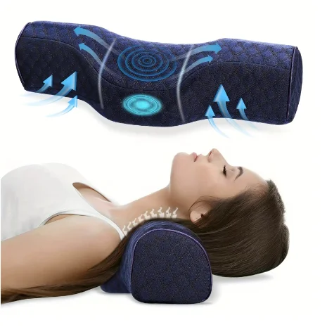 Cuscino ortopedico per il collo: supporto cervicale superiore in morbida memory foam, traspirante, lavabile, ideale per ogni dormiente