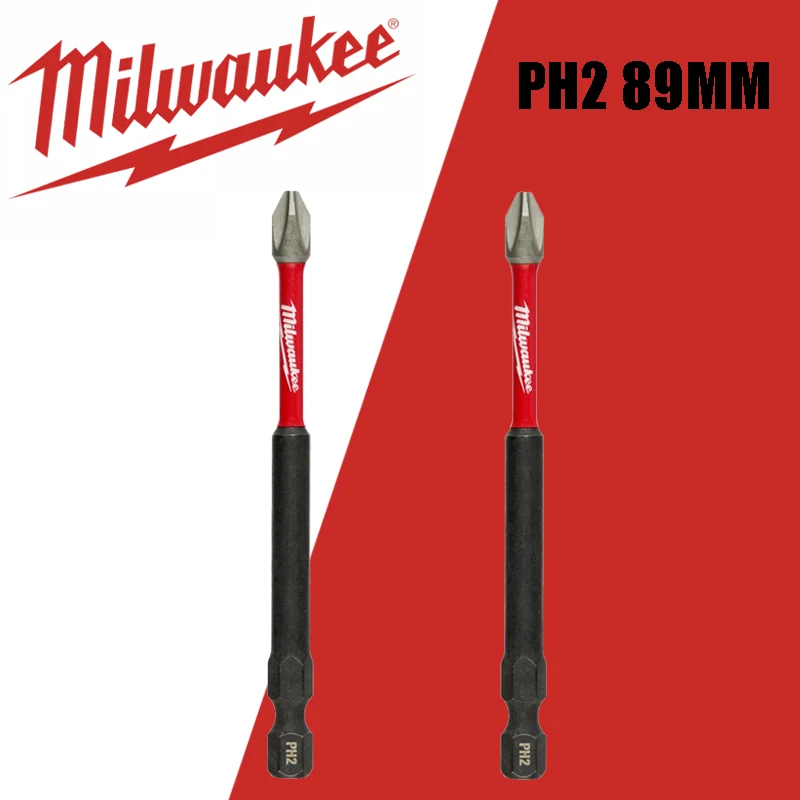 Milwaukee Original PH2 89 мм ударный тип бит из высокоскоростной стали столярное сверление глубоких отверстий высокий срок службы бит аксессуар для электроинструмента