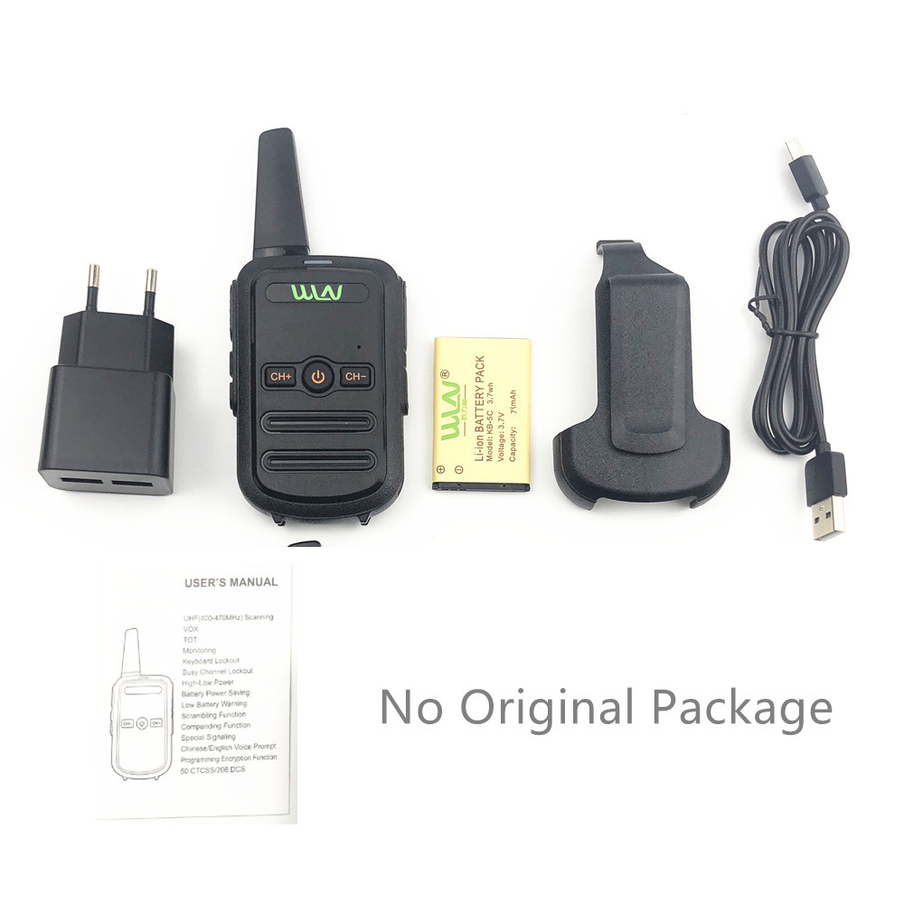 WLN KD-C51 Mini แบบพกพา Wireless High Power Walkie Talkie อาชีพ FM เครื่องส่งสัญญาณวิทยุอะแดปเตอร์