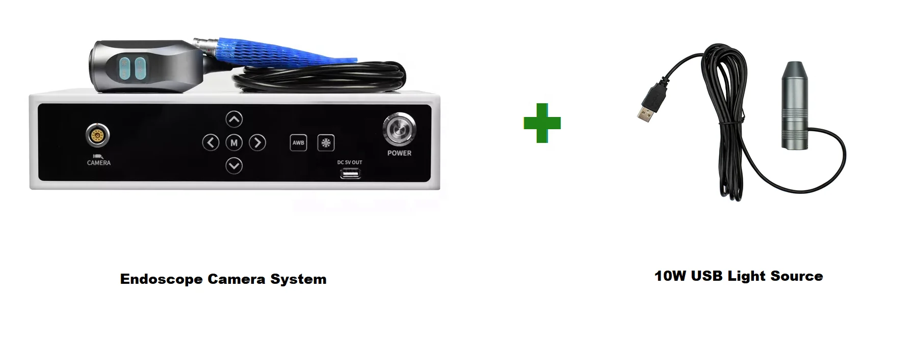 Mini endoscópio portátil com luz LED, fonte de otorrinolaringologia, otoscópio, laparoscópio, 10W
