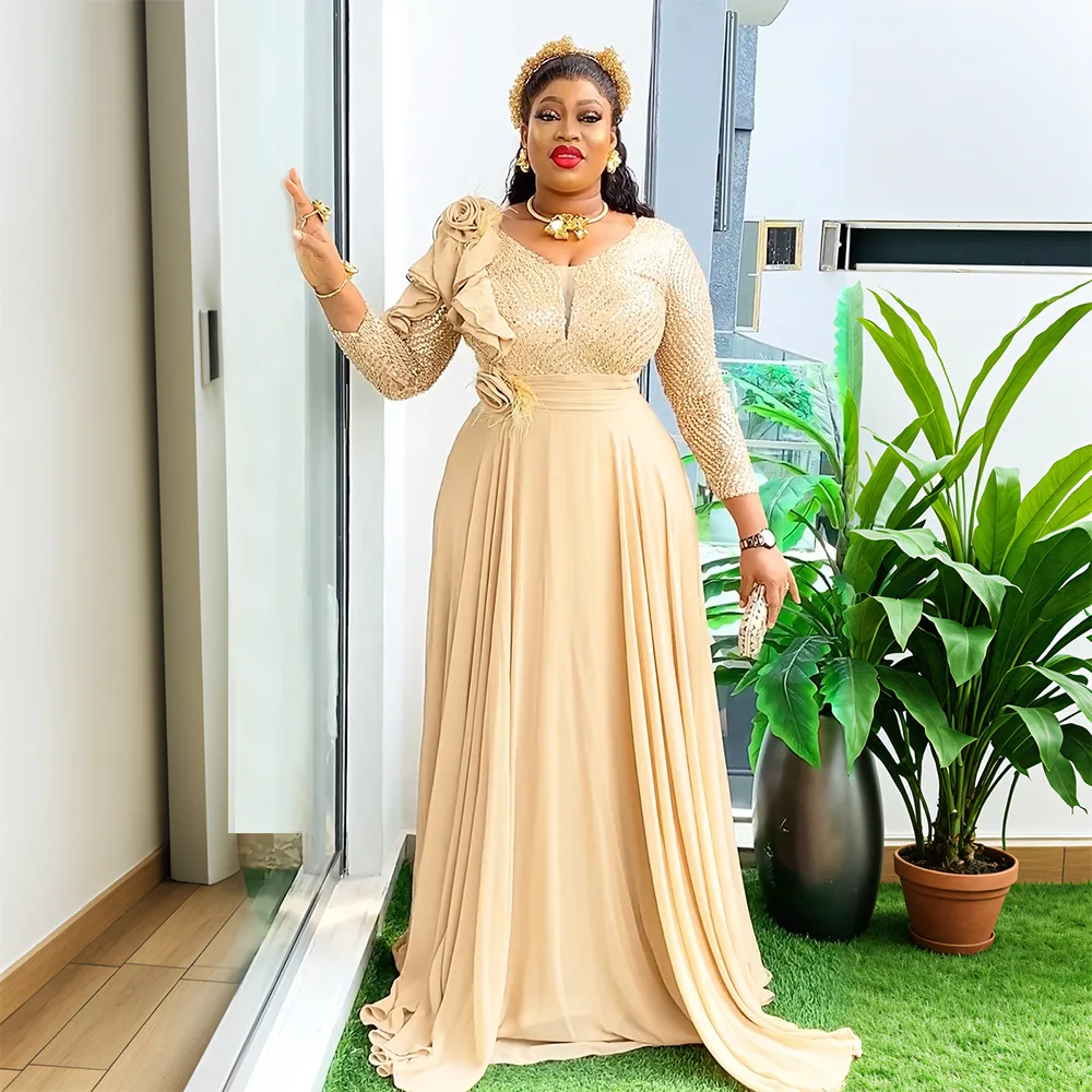 Eleganckie afrykańskie sukienki dla kobiet 2025 Nowa odzież afrykańska Plus Size Turcja Impreza weselna Długa sukienka Dashiki Ankara Stroje Robe