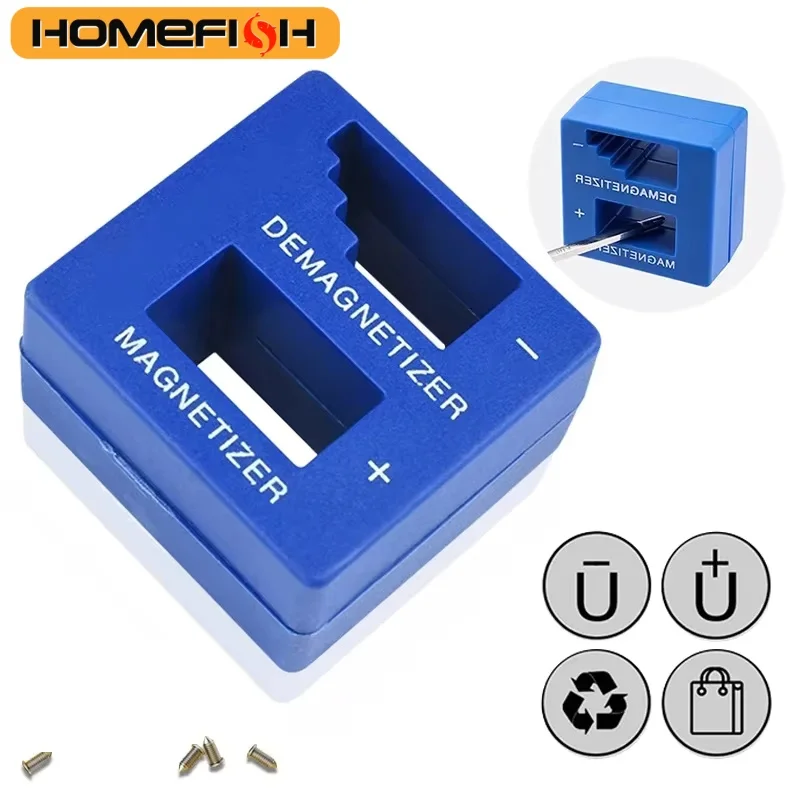 Destornillador 2 en 1, magnetizador, desmagnetizador, herramienta de recogida de magnetización profesional para destornillador, broca, piezas de herramientas manuales