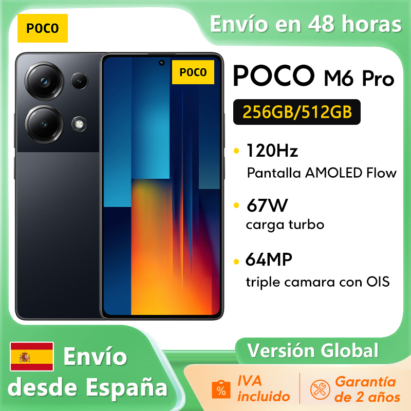 Versione globale POCO M6 Pro NFC Smartphone Helio G99 Ultra 120Hz Flow AMOLED 64MP tripla fotocamera con ricarica OIS 67W turbo