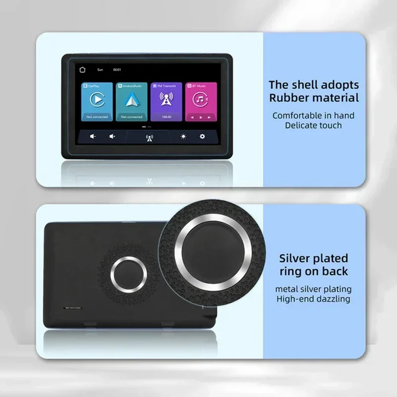 Autoradio universale da 7 pollici portatile Wireless Apple CarPlay Android Auto Stereo Multimedia Touch Screen navigazione Bluetooth