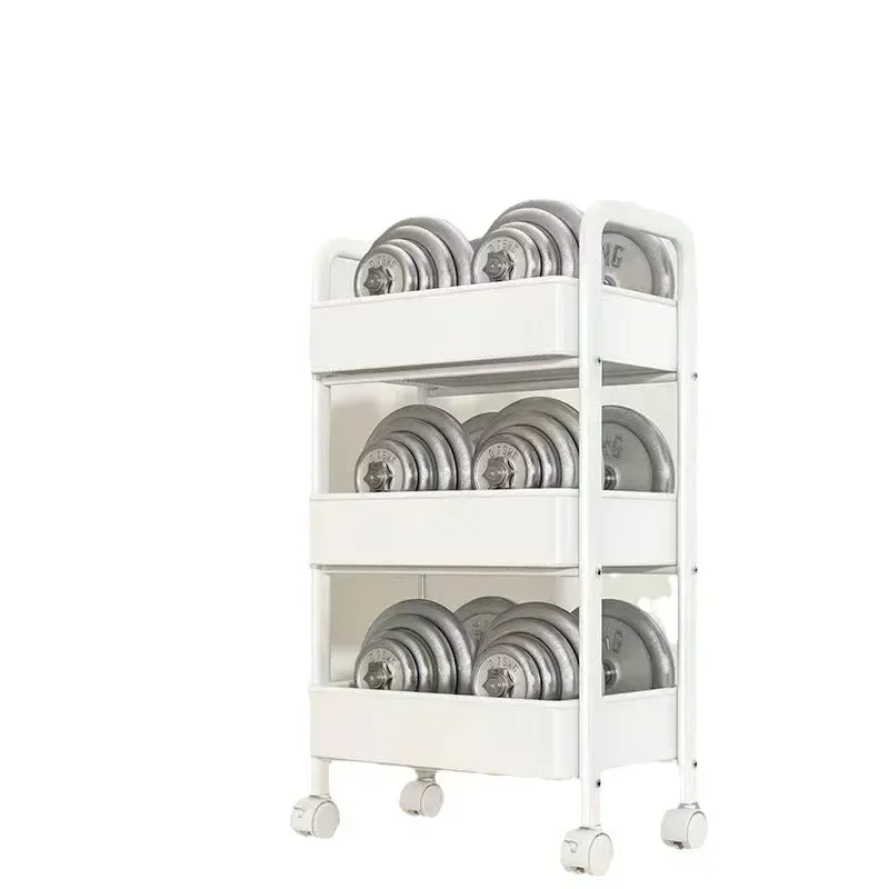 ชั้นวางรถเข็นห้องครัวชั้นห้องนอน Multi-Layer ขนมเด็กมือถือห้องน้ําห้องน้ํา Storage Rack