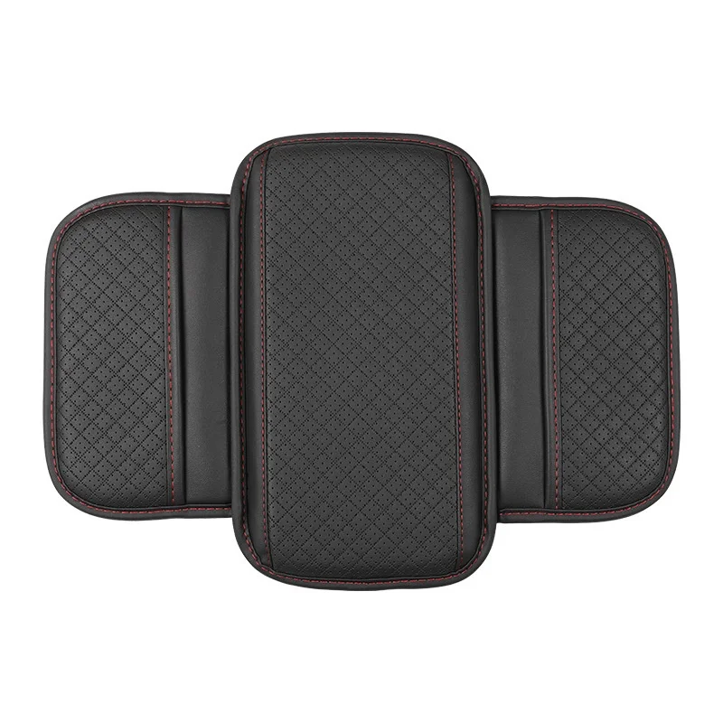 Lederen auto-armsteun Box Pad Memory Foam Armsteun middenconsole beschermhoes met opbergvak Elleboogsteunkussen