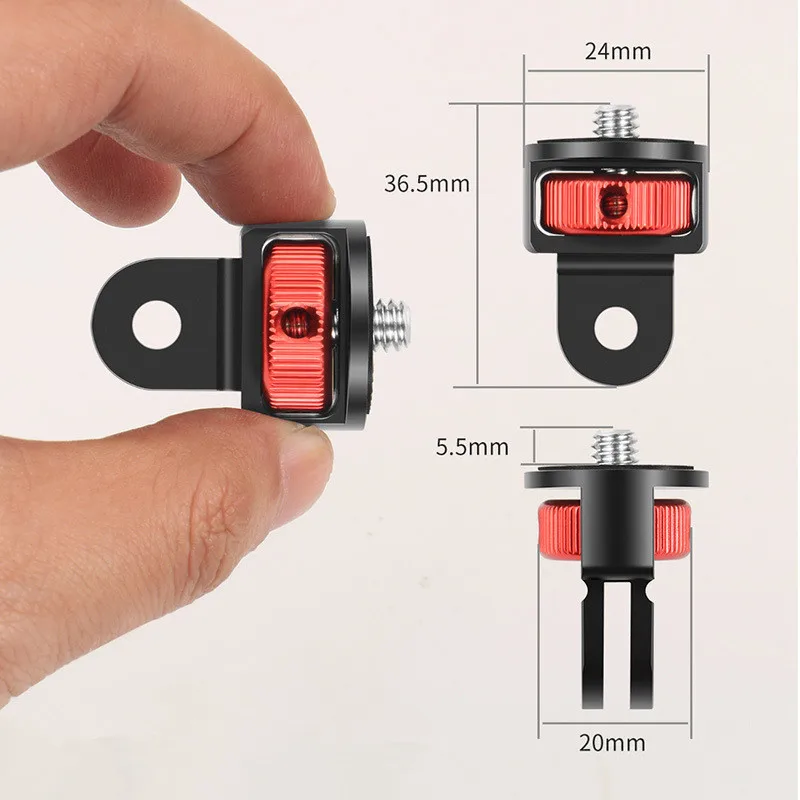 1/4 Screw Converter Mini Tripod Adapter for GoPro 13 12 11 10 9 8 Insta 360 X5 X4 DJI OSMO 360 Action 5 Pro 4 Camera Accessories