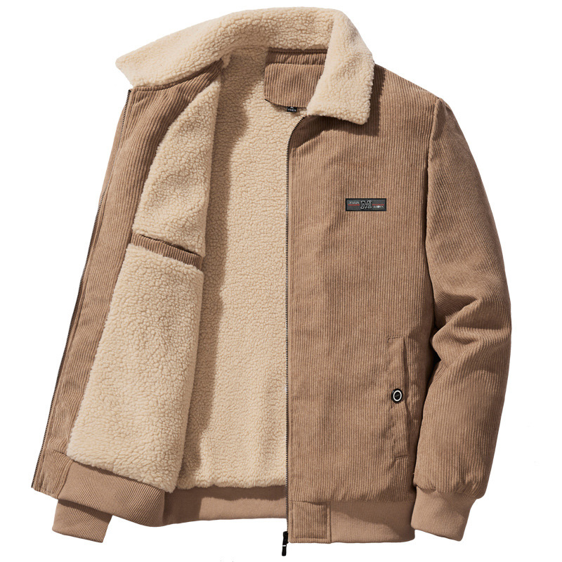 メンズパーカー秋冬新メンズジャケットフリース肥厚コーデュロイジャケットカジュアルコートメンズビジネスコートサイズ M-4XL 5XL 2202