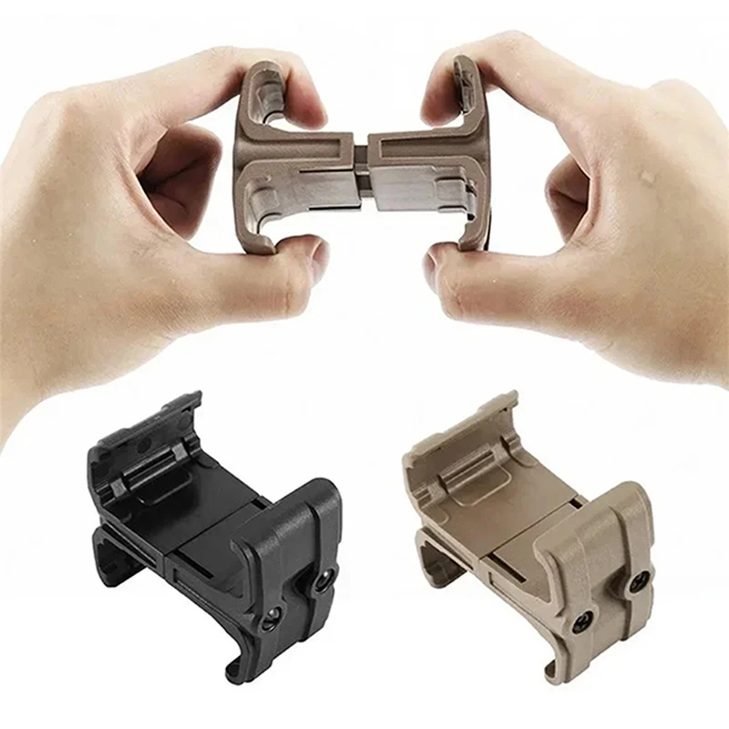 NEW Tactical rifle clip, AK/AR15/M4 Airsoft Mag dual parallelizer nylon spring version, parallel connector clip