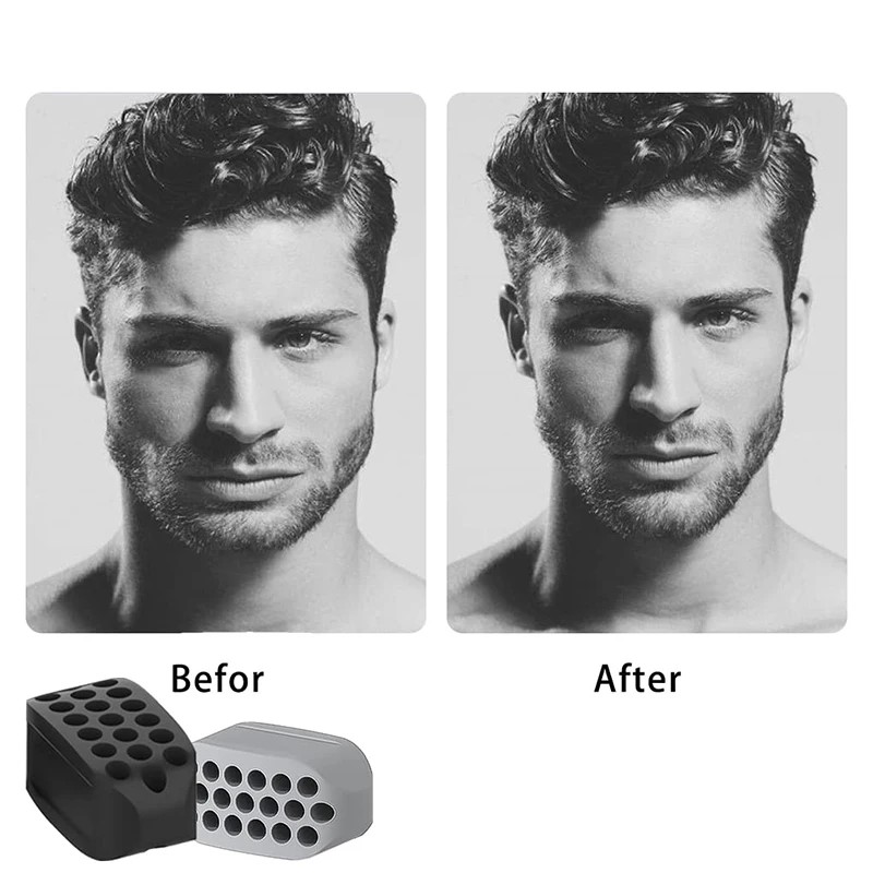 Silicone Jaw Exerciser Toner per il viso e Jawline Fitness Ball Neck tonificante Equipment strumento per la bellezza del viso esercitatore per doppio mento