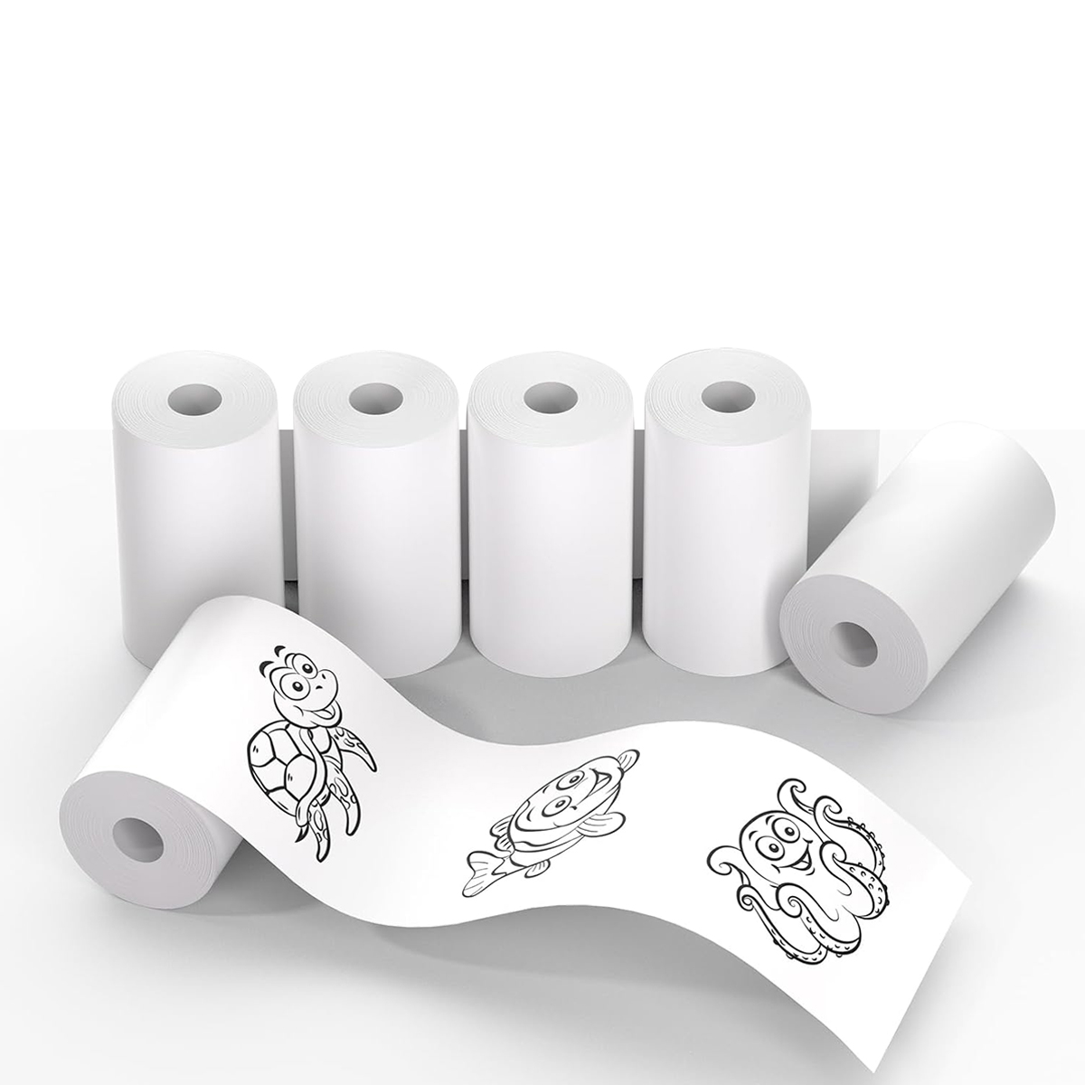 Mini papel de impressora, papel térmico, adesivos imprimíveis para impressoras térmicas de bolso