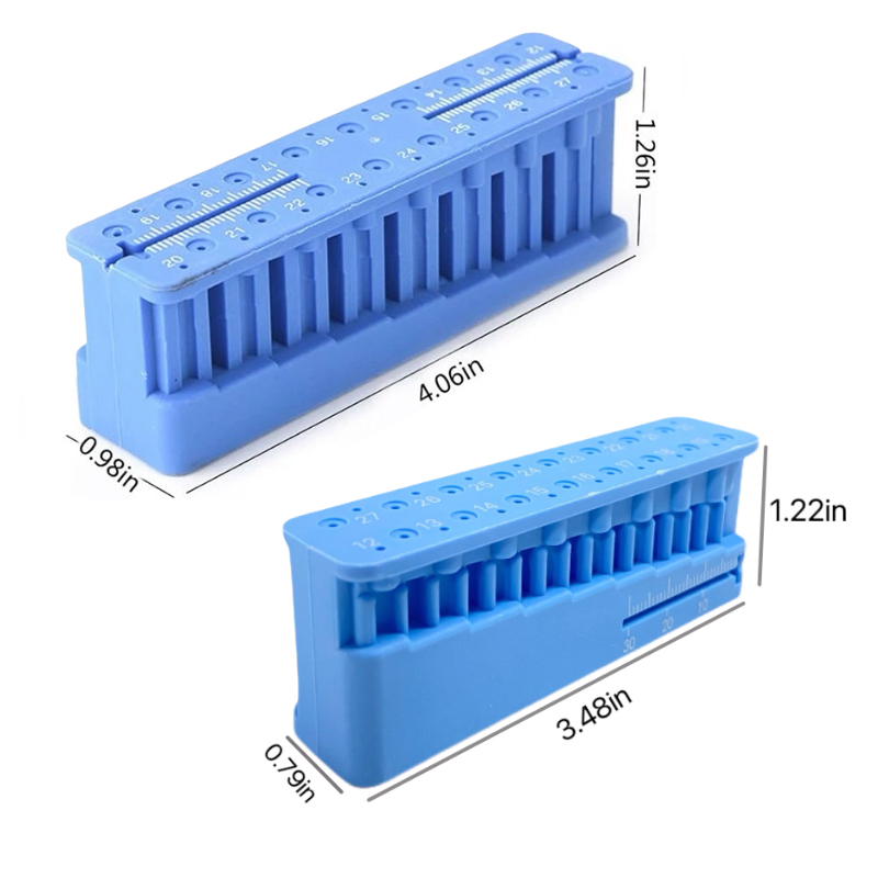 Dental Endo Dateien Messblock mit Lineal Endodontie Instrument Autoklavierbar Block Zahnarzt Instrument Halter Dental Werkzeuge