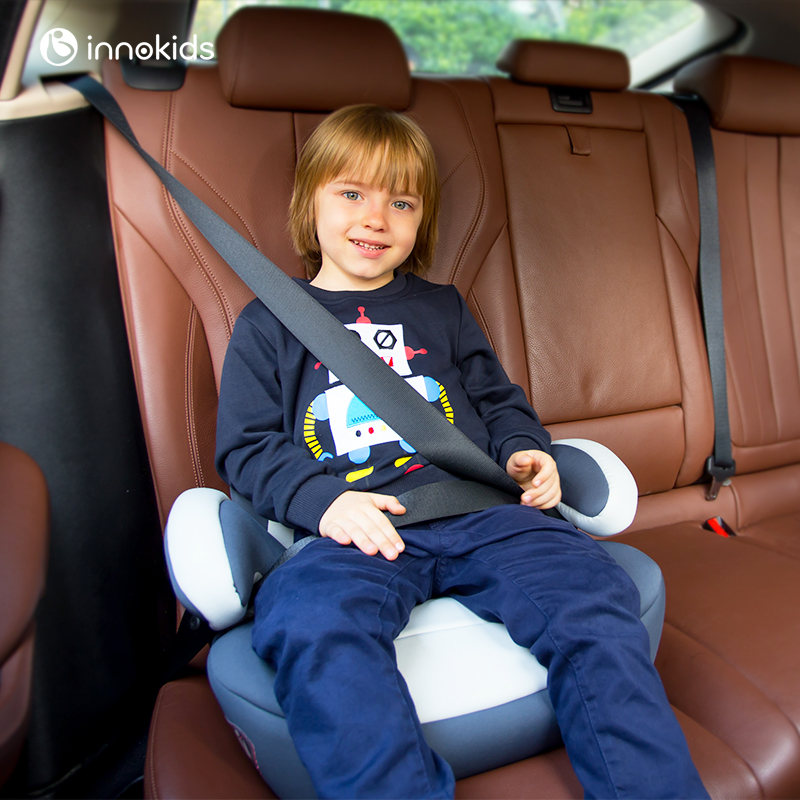 Criança Segurança Seat Booster Almofada, assento de carro portátil, Isofix Interface, Simples, 3-12 Anos de Idade