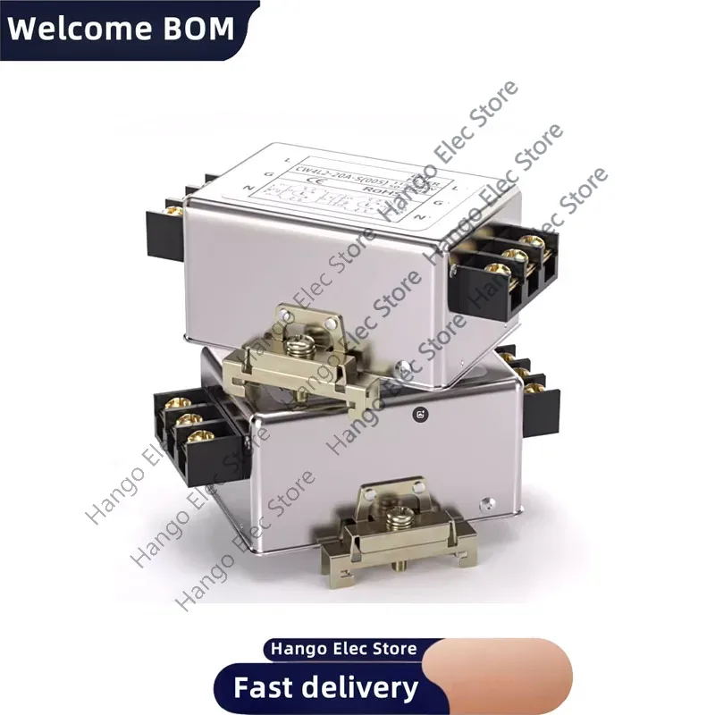 Single-phase bipolar power filter CW4L2-3/6/10A-S 005 Guideway EMI anti-interference AC 220V