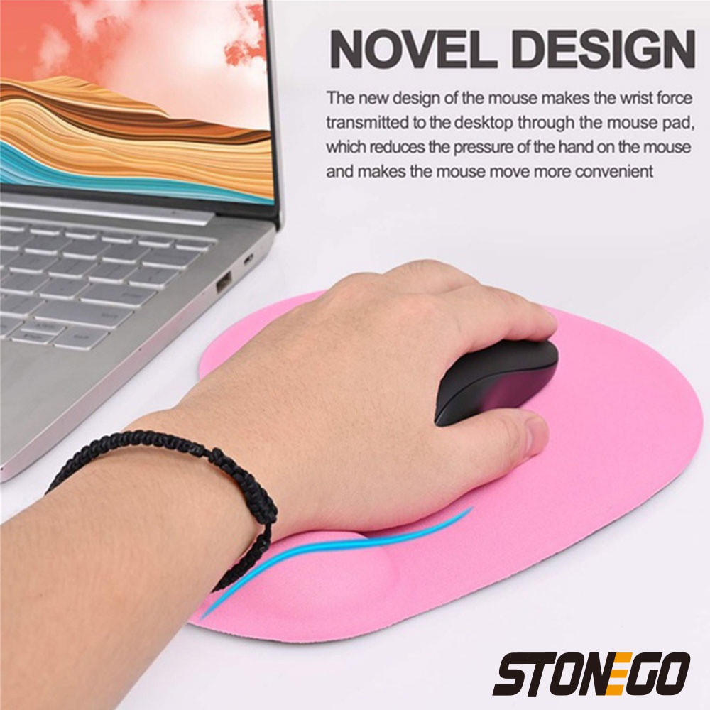 STONEGO EVA Protect Wrist Mouse Pad Soft Sponge Mouse Pad Computer Game Convenient Stonego Mouse Pad
