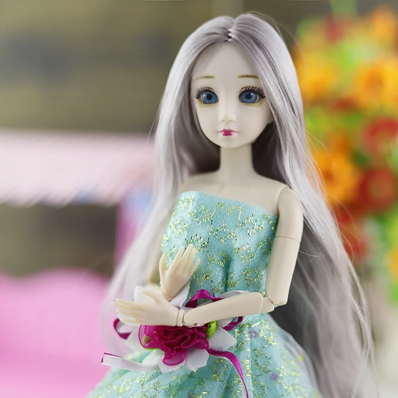 30Cm Thời Trang Đồ Chơi Búp Bê Cho Bé Gái 1/6 BJD Búp Bê Cơ Thể Trang Điểm 3D Đôi Mắt Đẹp Công Chúa Cho Bé Gái giày Búp Bê Nhựa Tự Làm Đồ Chơi Cho Bé Gái