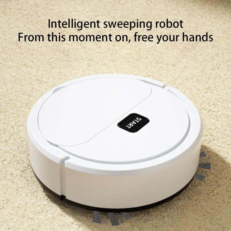 Barredora 3 en 1 totalmente automática, Robot inteligente inalámbrico, aspirador para fregar el suelo, uso doméstico, Mini barredora inteligente