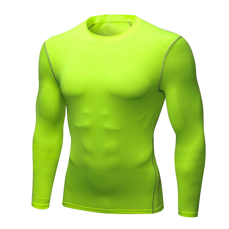 1 szt. Męska bielizna termiczna z długimi rękawami męska cienka, obcisła szybkoschnąca elastyczna koszulka fitness męska jesienno-zimowa Sprots Wear