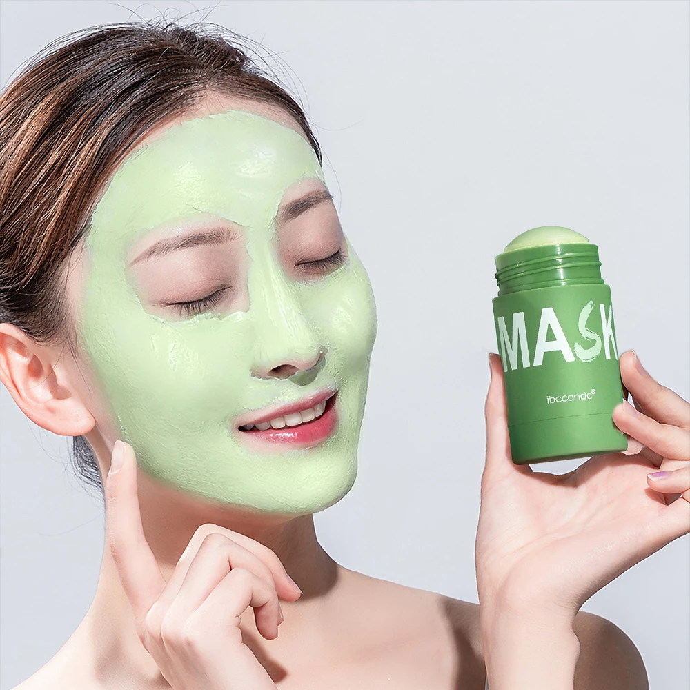 40g Face Clean Mask ชาเขียว/Rose Extract ทําความสะอาด Deep Moisturizing รูขุมขน Blackhead ฟิล์ม Smear หน้ากากควบคุมน้ํามัน