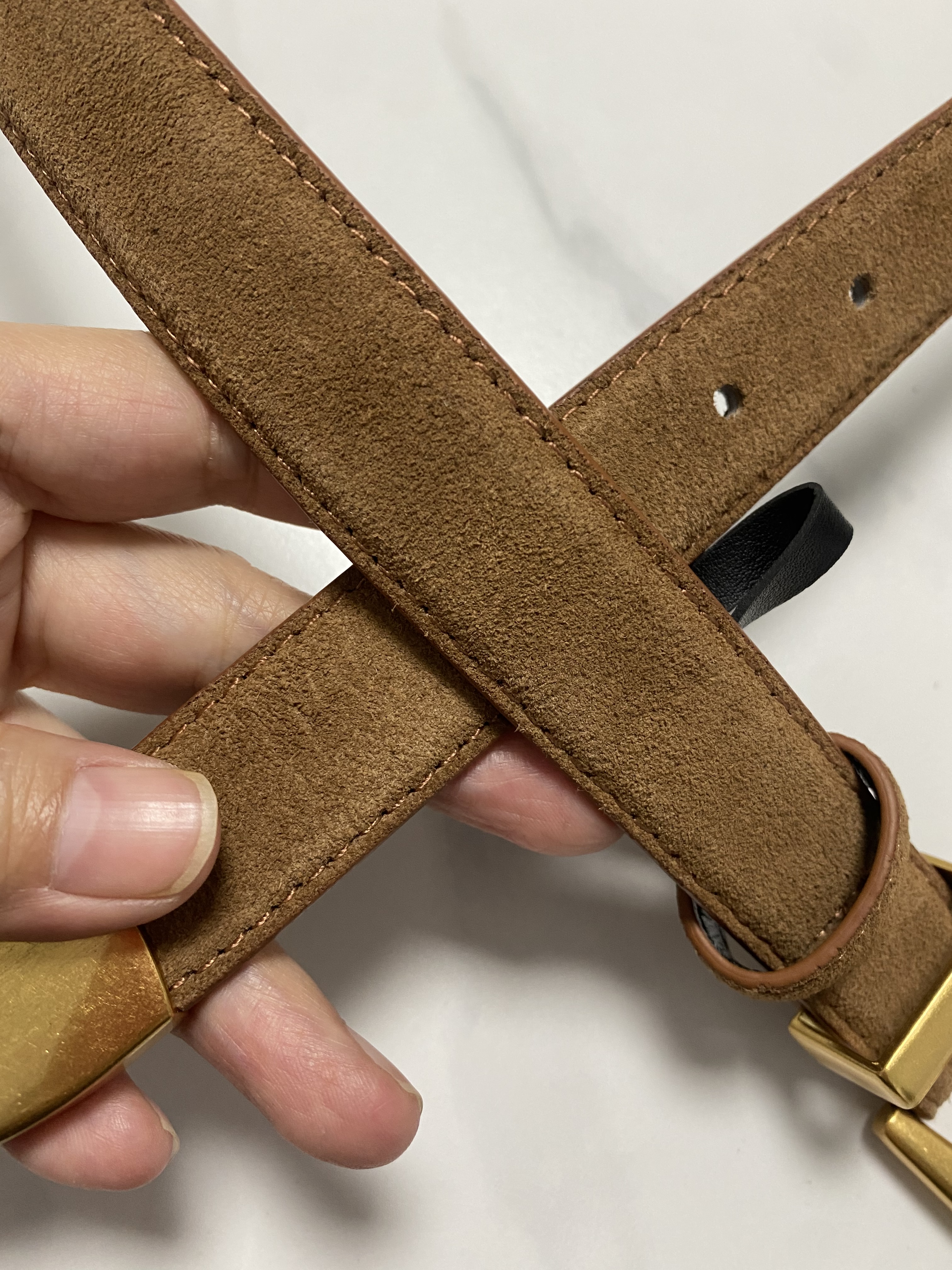 Women's Fashion Faux Suede Genuine Leather Corset Female Cummerbund Coat Waistband Dress Decration Narrow Belt J714