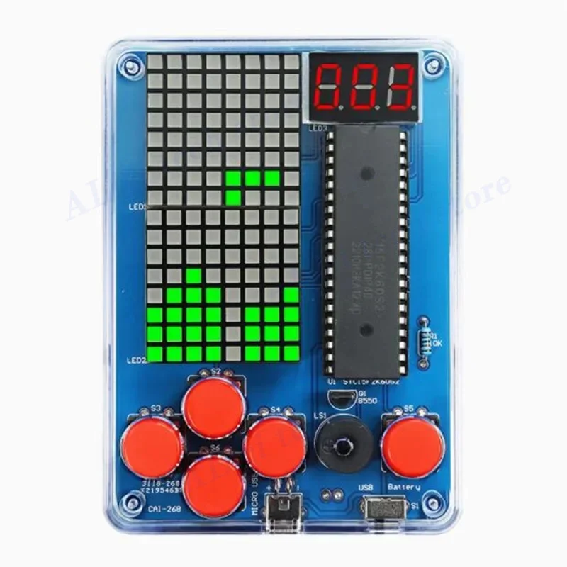 Kit di produzione per console di gioco Fai da te 51 Kit di gioco per bambini a chip singolo Gioco classico Set di giochi per macchine elettroniche per saldatura