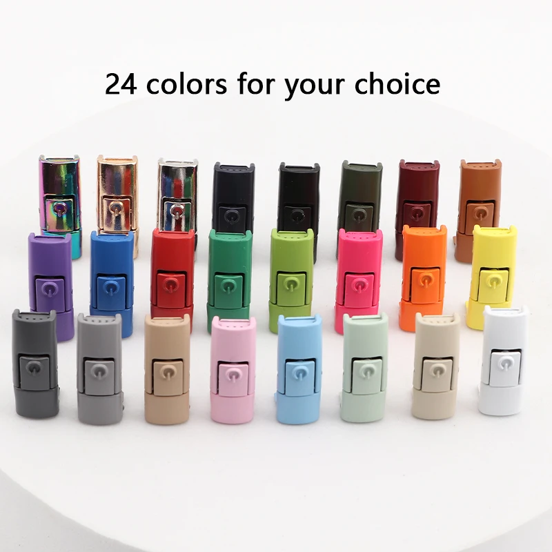 Nuovi lacci colorati Press fibbia Lacci in metallo Clip Press Lock Bambini Scarpe per adulti Accessori AF1 Sneaker Kit Lacci in metallo Punta