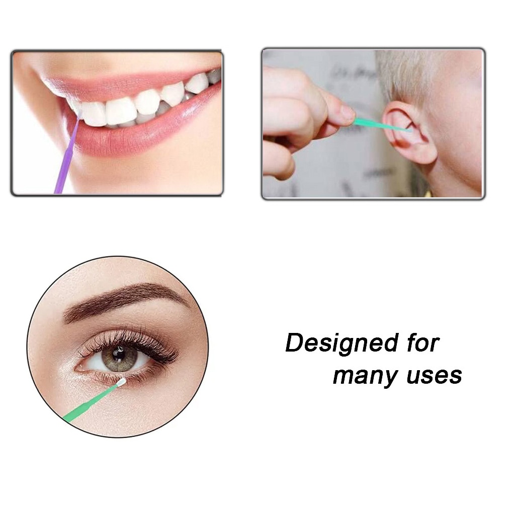 100Pcs/Garrafa Dental Descartável Micro Escovas Aplicadores Micro Escova Odontologia Ferramentas De Extensão