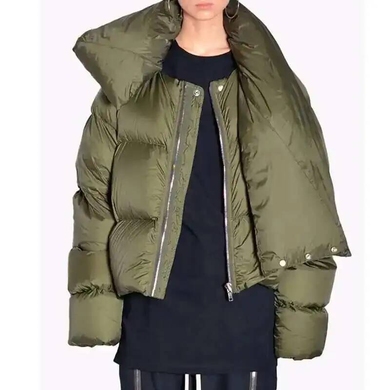 HKSH Herfst Winter Nieuwe Mannen Tij Katoen Gewatteerde Jas Sjaal Kraag Dikke Lange Mouw Rits Brood Chic Trendy RO Stijl Jas H2840