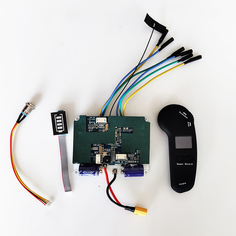10s 36V Für Elektrische Skateboard Dual Drive Gürtel Motor Controller Set Longboard ESC Roller Mainboard Mit Fernbedienung