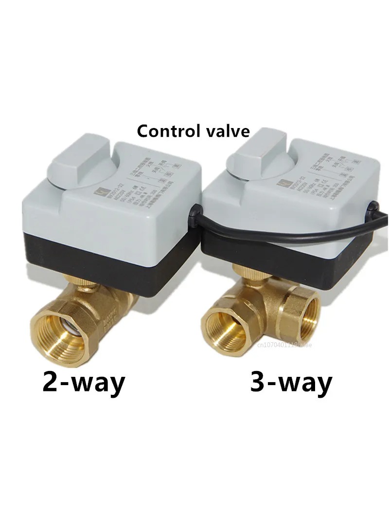 Ac220v 3 maneiras/2 vias dn15 dn20 dn25 dn32 dn40 com interruptor manual válvula de esfera motorizada de latão 3 fios atuador elétrico de dois controles