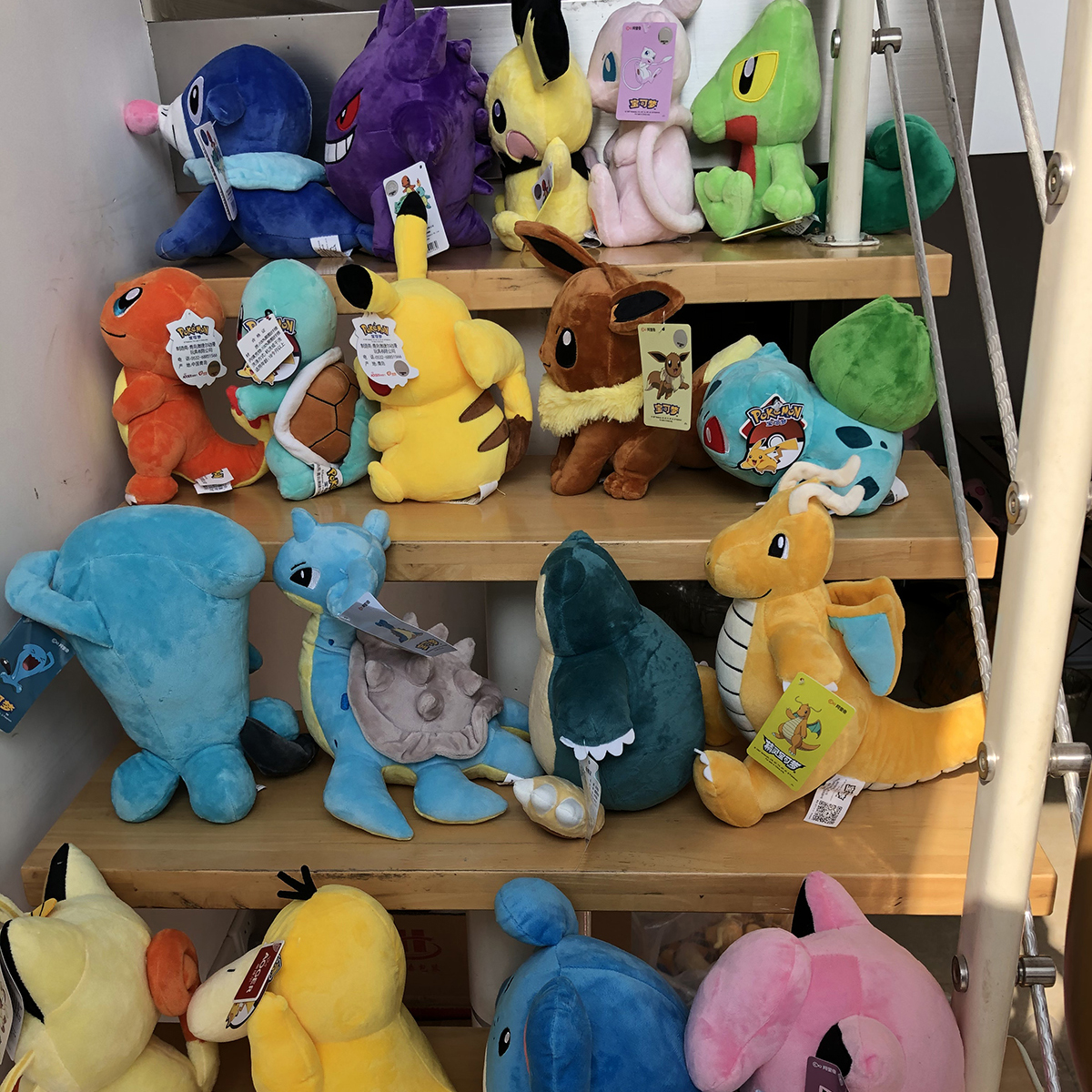 Pokemon brinquedo de pelúcia alta qualidade com tag anime dos desenhos animados pikachu charmander squirtle bulbasaur boneca de pelúcia presente para crianças