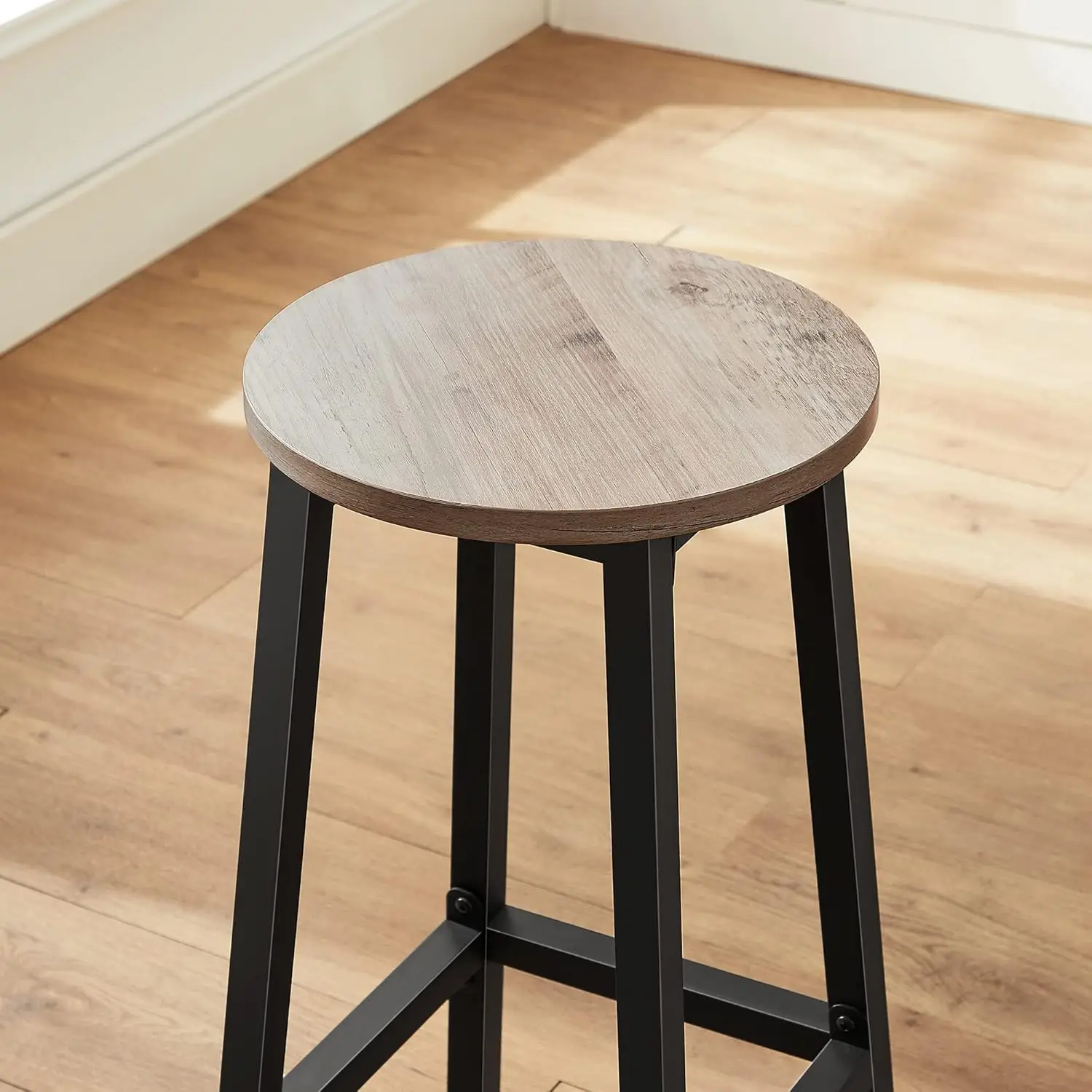 VASAGLE Barhocker Barstühle (Set, 2 St), bis 100kg belastbar