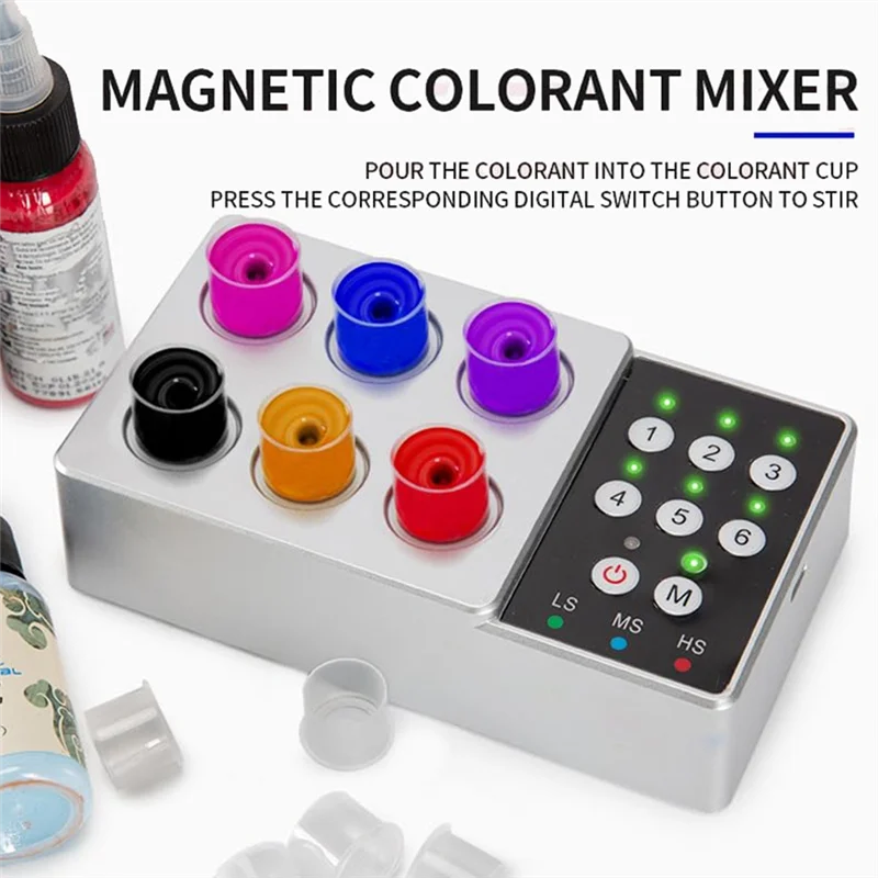 【HOT ITEMS】Tattoo Ink Vortex Mixer Wireless Automatic Stirrer Anti-Sedimentation Tattoo Pigment Mixer Machine Supplies