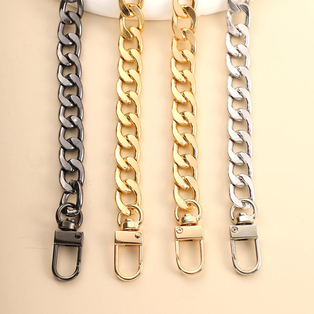 20CM Short Metal Bag Chain Bag Strap For Handbags Handles Gold Silver Straps For Bags Replacement DIY Accessories For Bag Charms