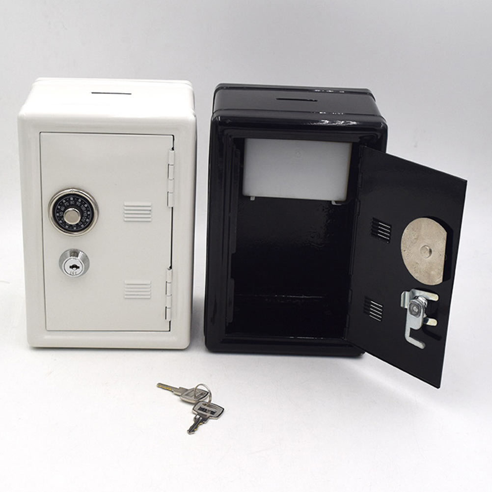 1 stks Geld Strongbox Premium Iron Lock Desktop Mini Geld Opslag Container Home Office Accessoire