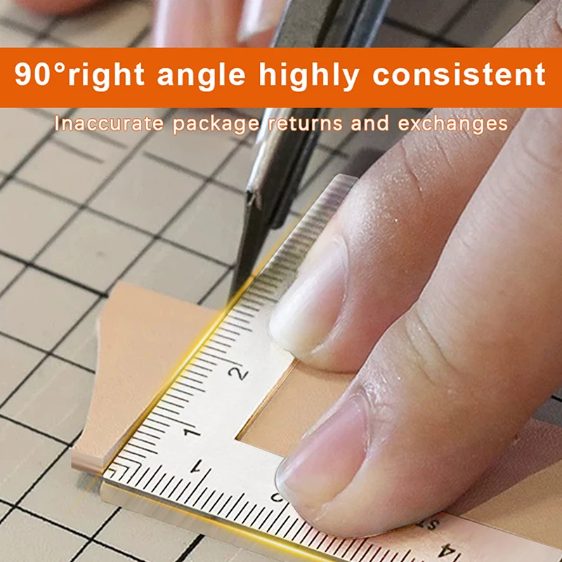 Mini righello per inquadratura strumento di misurazione del Layout righello quadrato ad angolo retto in acciaio inossidabile precisione per la costruzione di calibri per cornici