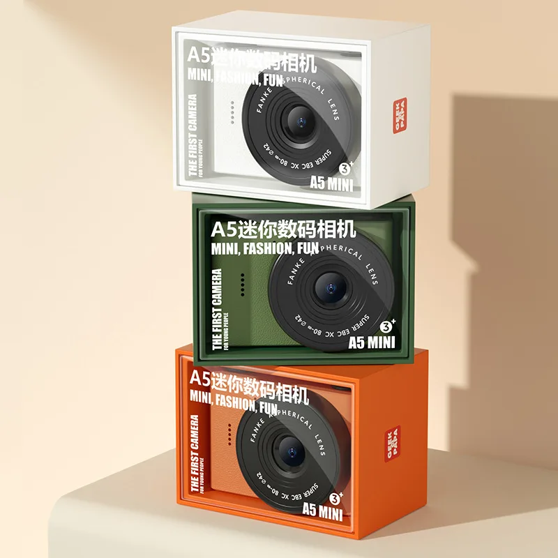 new2024 multi-functional student camera front and rear dual camera portable pocket camera retro mini digital camera holiday gif