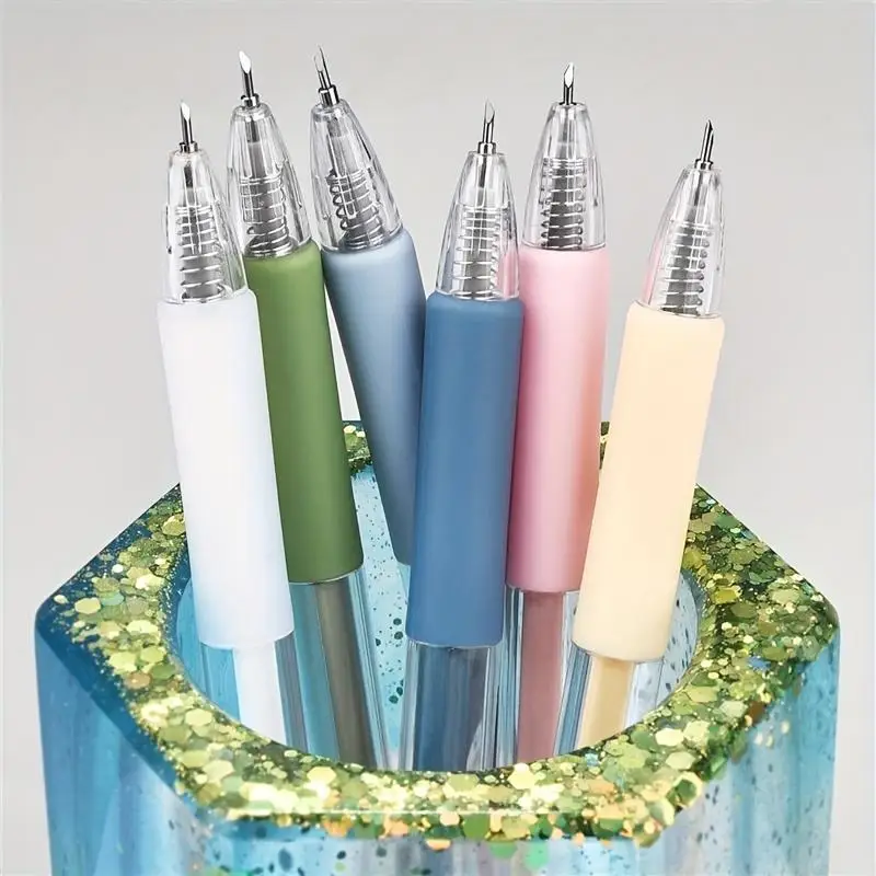 10-1PC กระดาษตัดมีดปากกา Art Utility มีด Scrapbooking ตัดเครื่องมือสติกเกอร์เครื่องตัดเทป Express กล่องมีด DIY Craft อุปกรณ์
