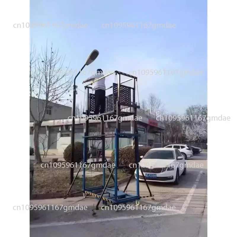 New mobile lifting platform electric scaffolding indoor outdoor decoration high-altitude work site folding disassembling
