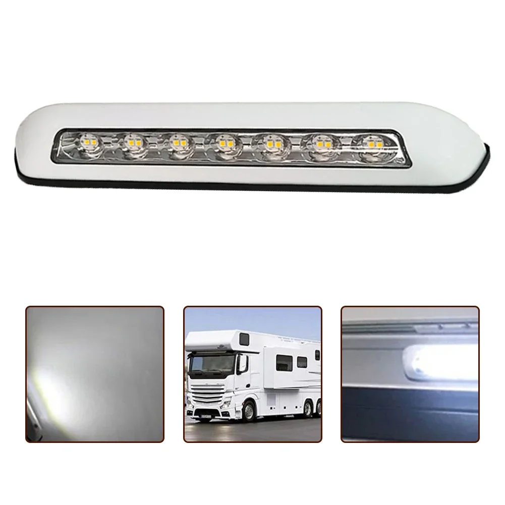 12V 8W 10LED RV LED オーニングポーチライト防水キャラバン内壁ランプライトバーバンキャンピングカートレーラー外装ランプ