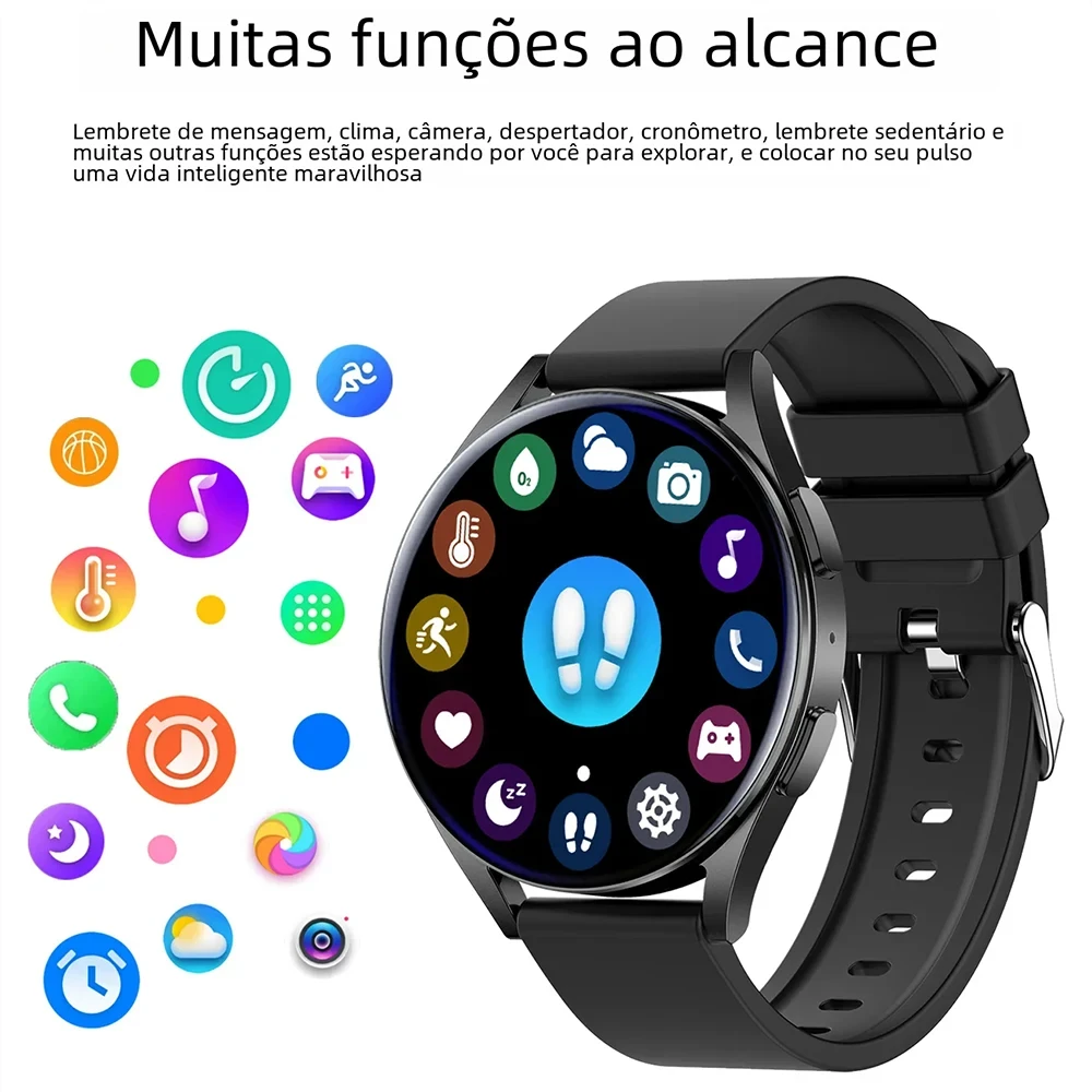 KESHUYOU Nova Moda Feminina Relógio Inteligente 6 Chamadas Bluetooth Monitoramento de Saúde Alarme Esportes Masculinos Smartwatch