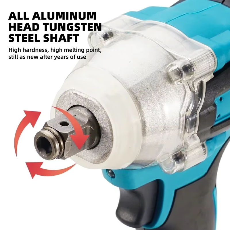 21V battery Standard Cordless electric impact wrench Electric tool brushless electric wrench hand drill