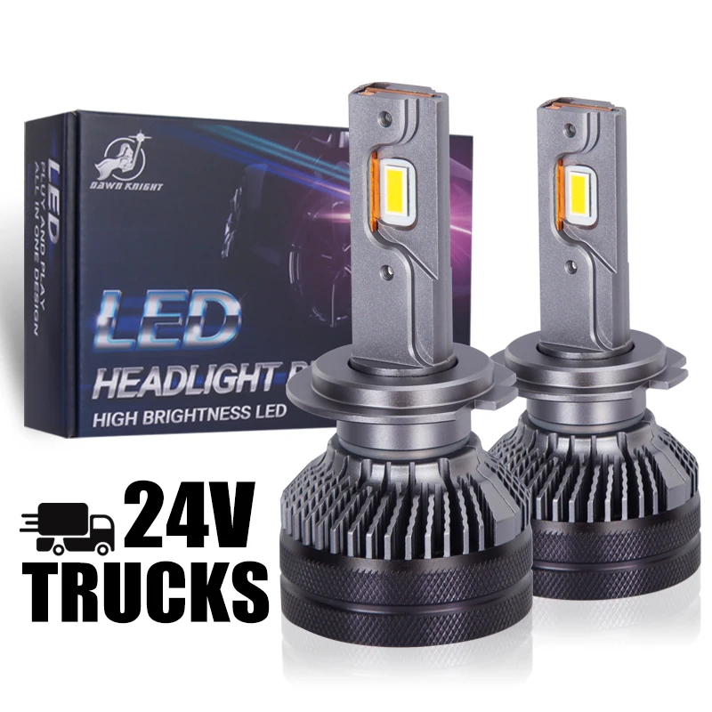 DAWN RIDDER K5C 24V H7 H4 H1 LED Truck Gloeilamp H11 4300K 6000K 110W 24V Led Koplamp Lamp voor Vrachtwagen 2 STUKS