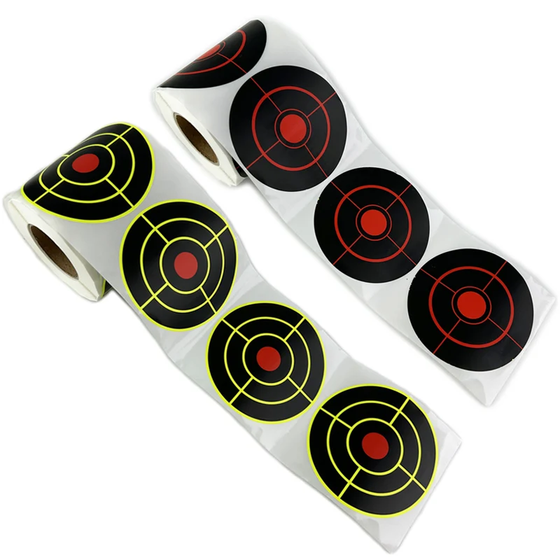 200 Stück/250 Stück/Rolle 7,6 cm selbstklebende Schießzielaufkleber Splatter Splash Amp Reaktives Übungstraining Jagdaufkleber