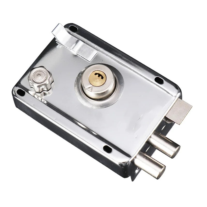 Fechadura suave antiga, cadeados para porta frontal doméstica, acessórios de travamento, engrenagem universal resistente com chave