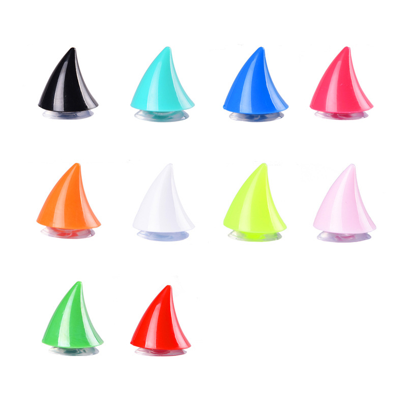 2 шт. красочный мотоциклетный шлем с рогами дьявола, декор с кошачьими ушками, универсальный мотоцикл, велосипед, автомобильный Стайлинг, украшения, наклейки на шлем